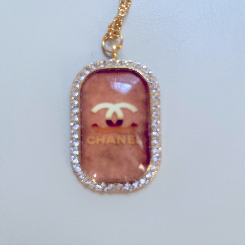FabulouslyFitted | Gold Dog Tag Pendant Necklace